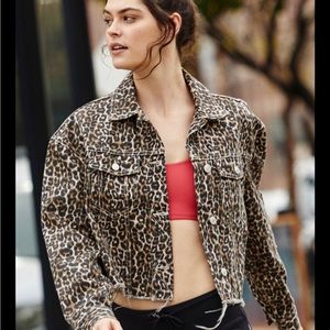 Free People Cheetah Jacket New small